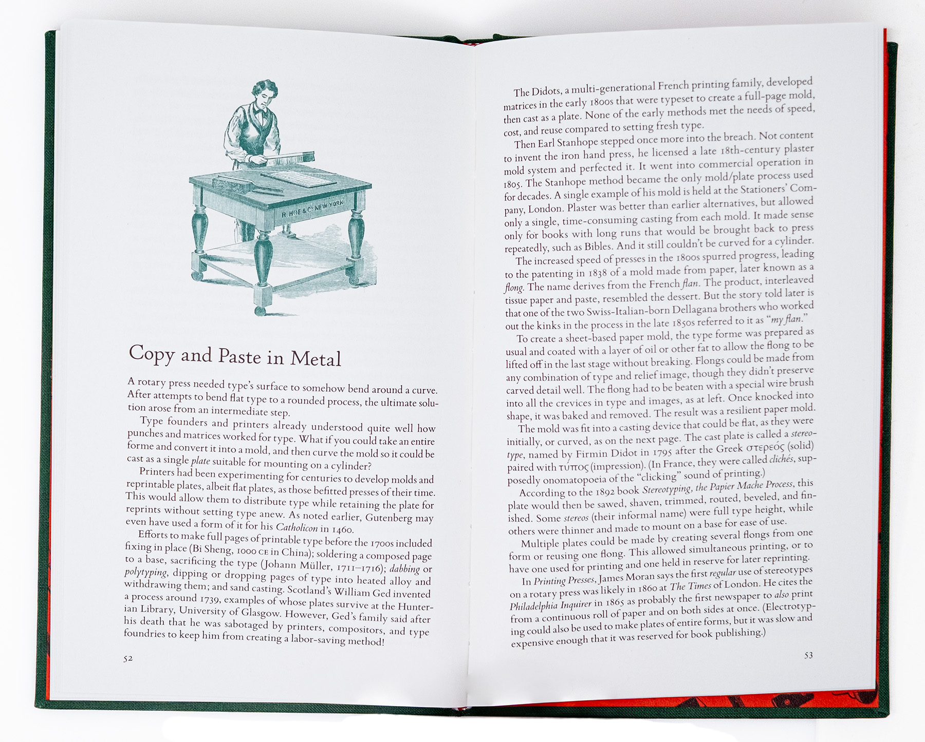 Spread of book
