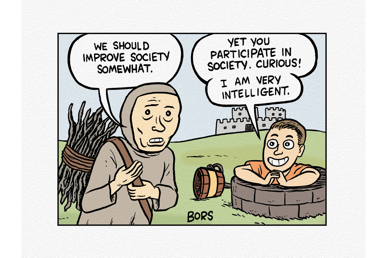 That One Matt Bors Comic, giclée print bundle